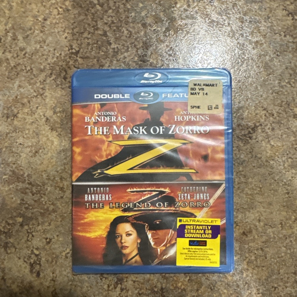 The Mask of Zorro / The Legend of Zorro Double Feature Blu-ray (2013, Sony) New